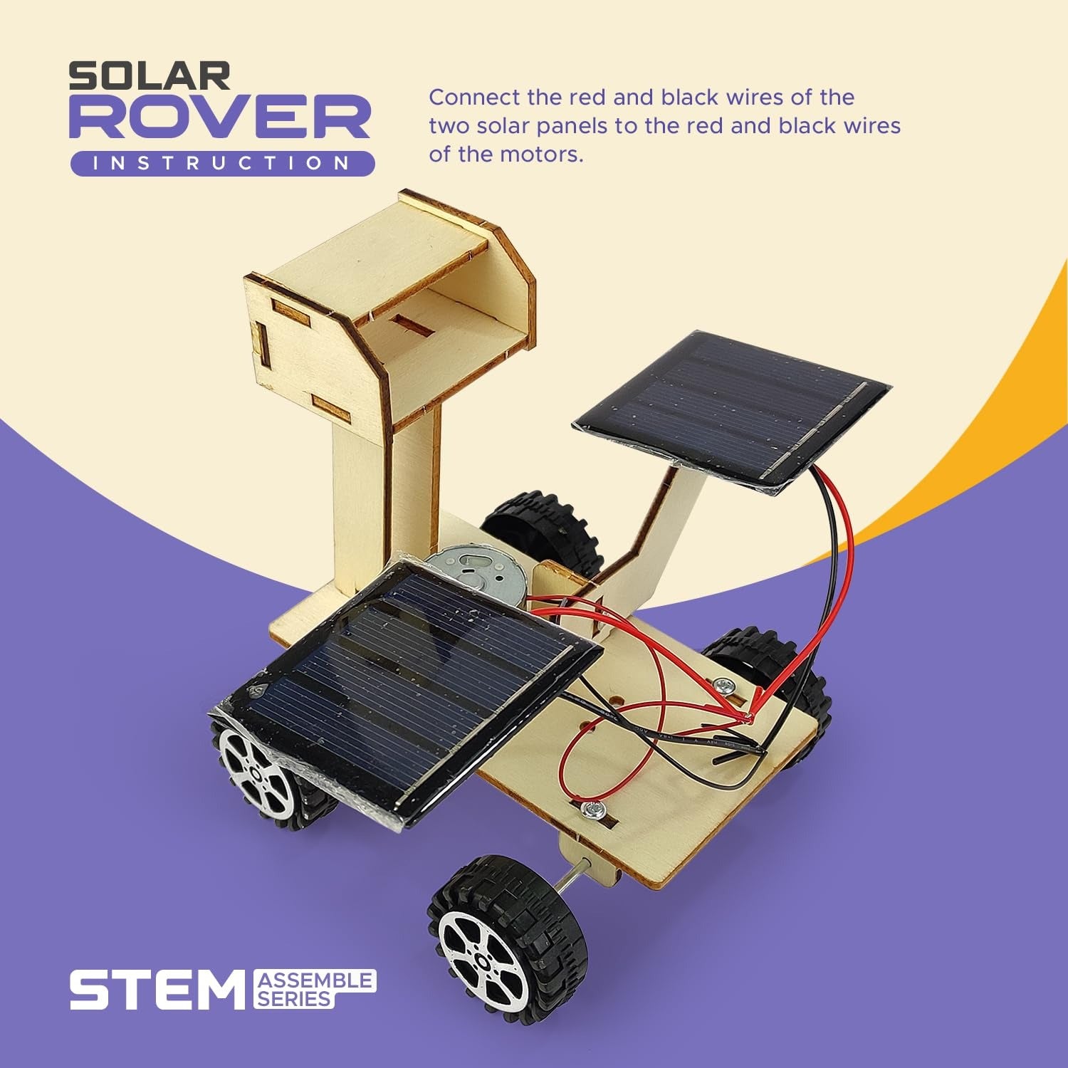 DIY Solar Rover Car Assembly Model Scientific Experiment - 065