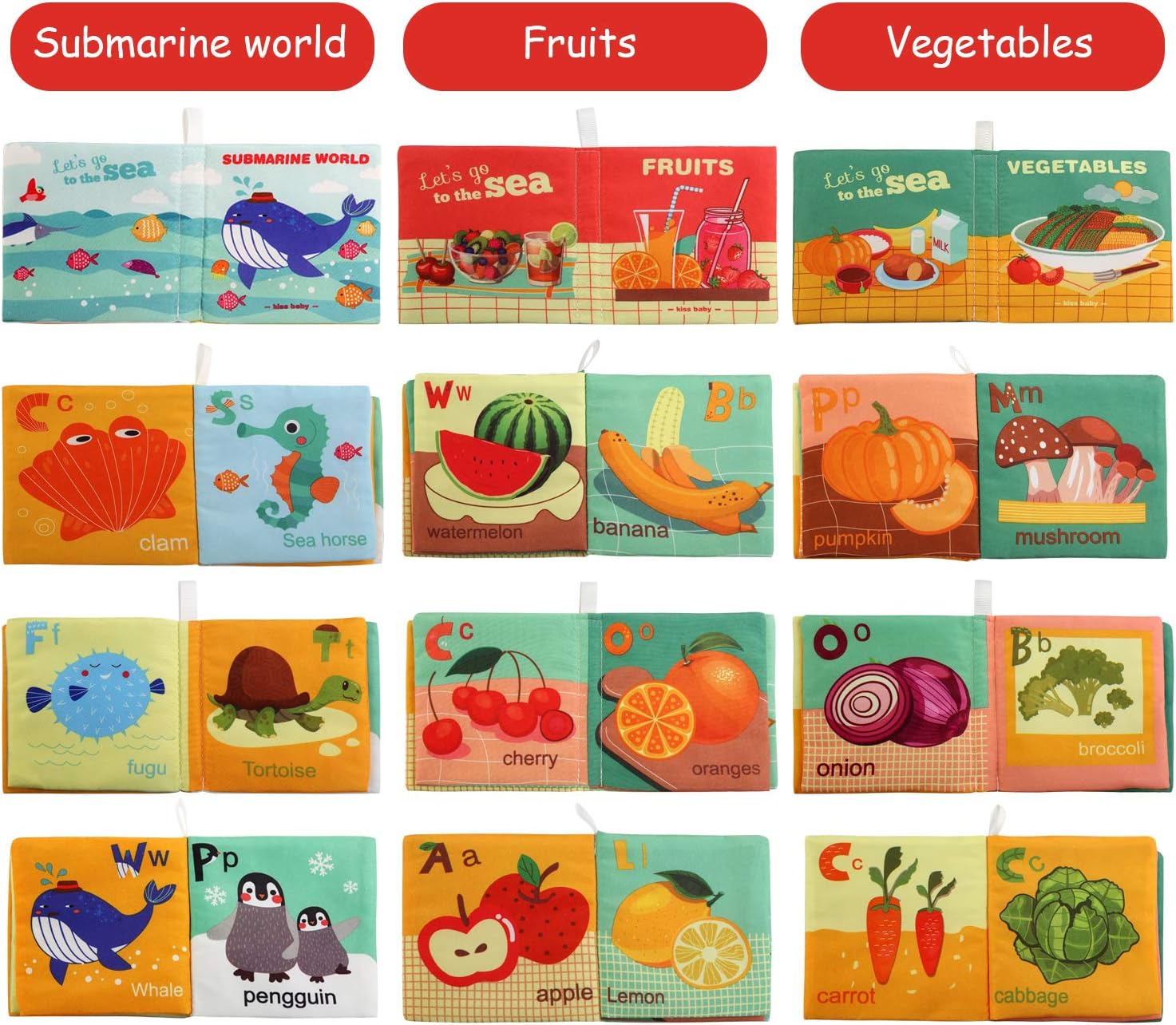 Kids Melody 6in1 Baby Learning Cloth Book - 971 - Default Title - Odeez | Educational Toys Pakistan 