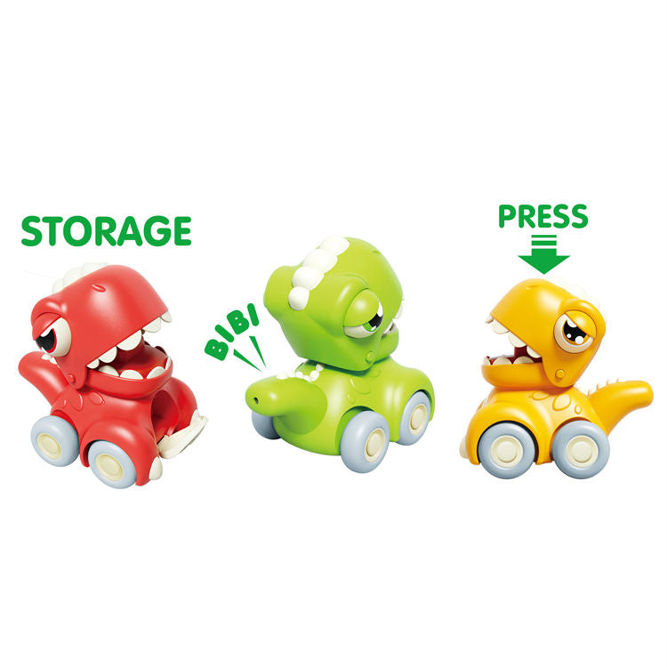 Mini Cute Dinosaur Press Car Random Colors 1 piece - 269