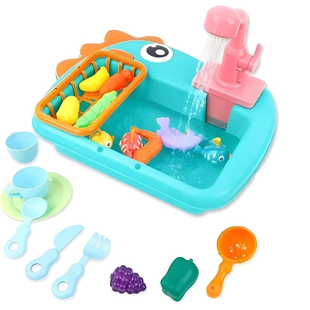 Dino Dishwasher Kitchen Water Sink Pretend Play - 068