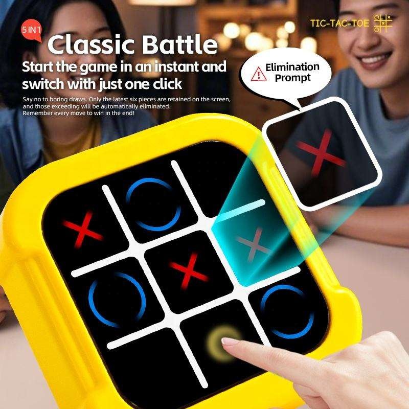 5in1 Electronic Touch Tic Tac Toe Puzzle Game - 265