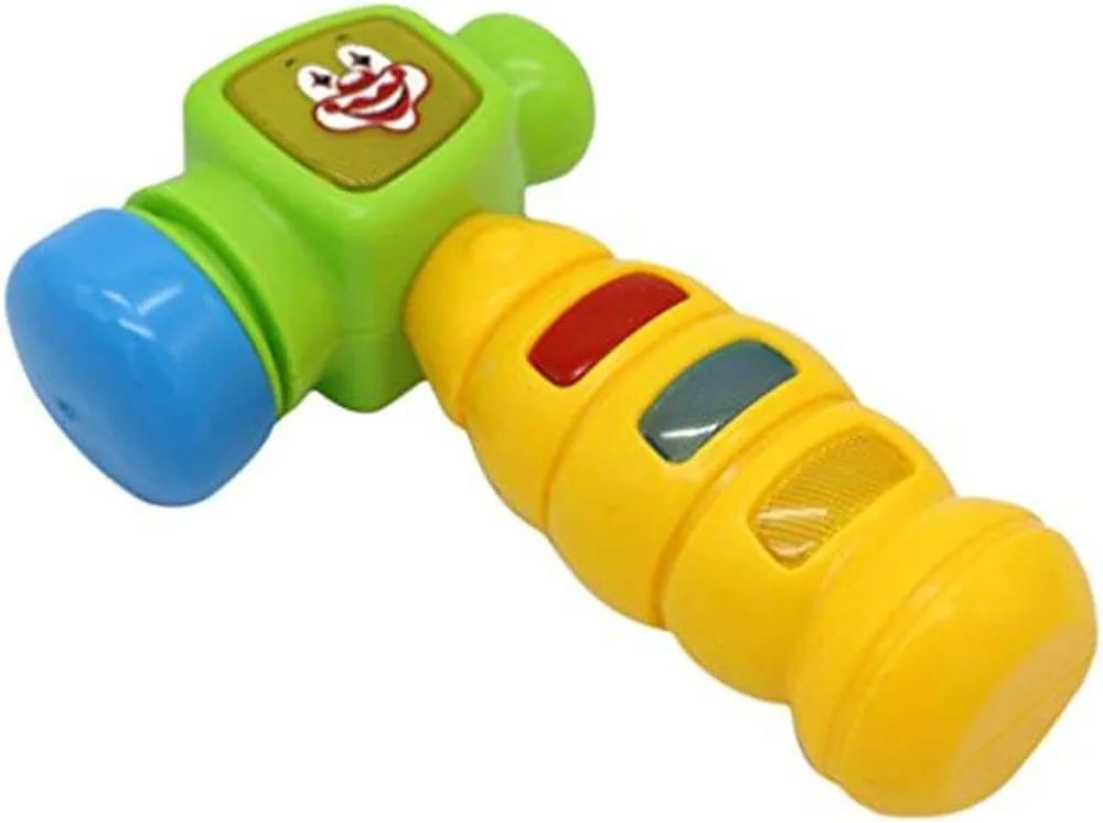 Clown Hammer Activity Baby Toy Light and Sound - 84A - Default Title - Odeez | Educational Toys Pakistan 