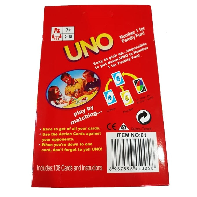 UNO Best Cards Family Fun Game - 29E - Default Title - Odeez | Educational Toys Pakistan 