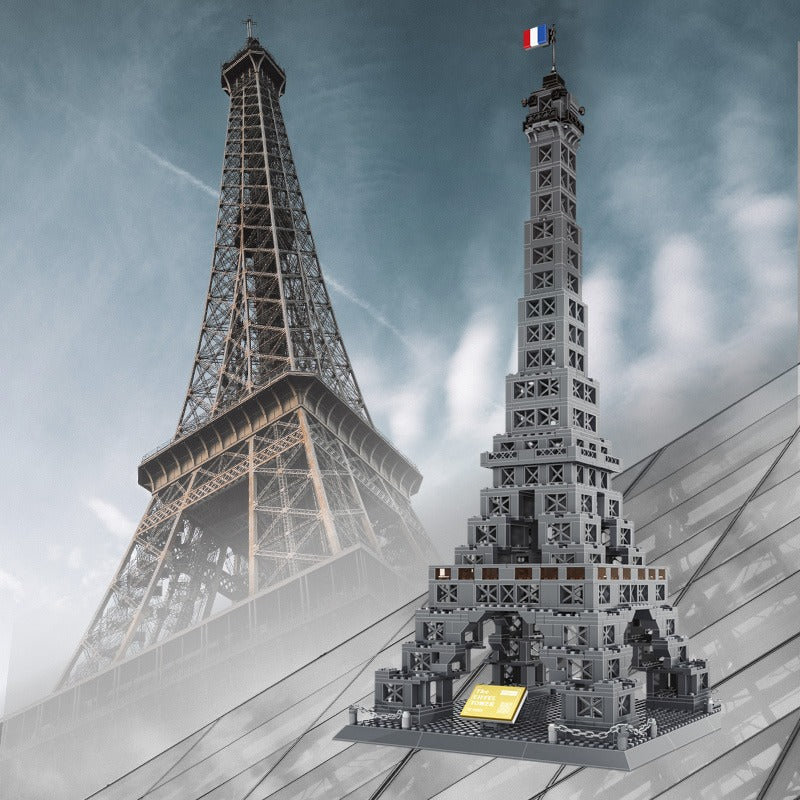 Eiffel Tower of Paris Building Blocks Model - 976 Pieces