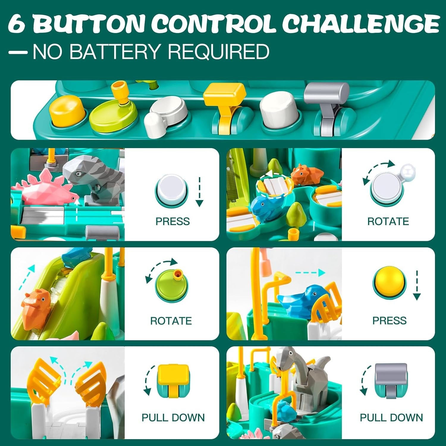 Dinosaur Car Adventure Track Play Set - 134