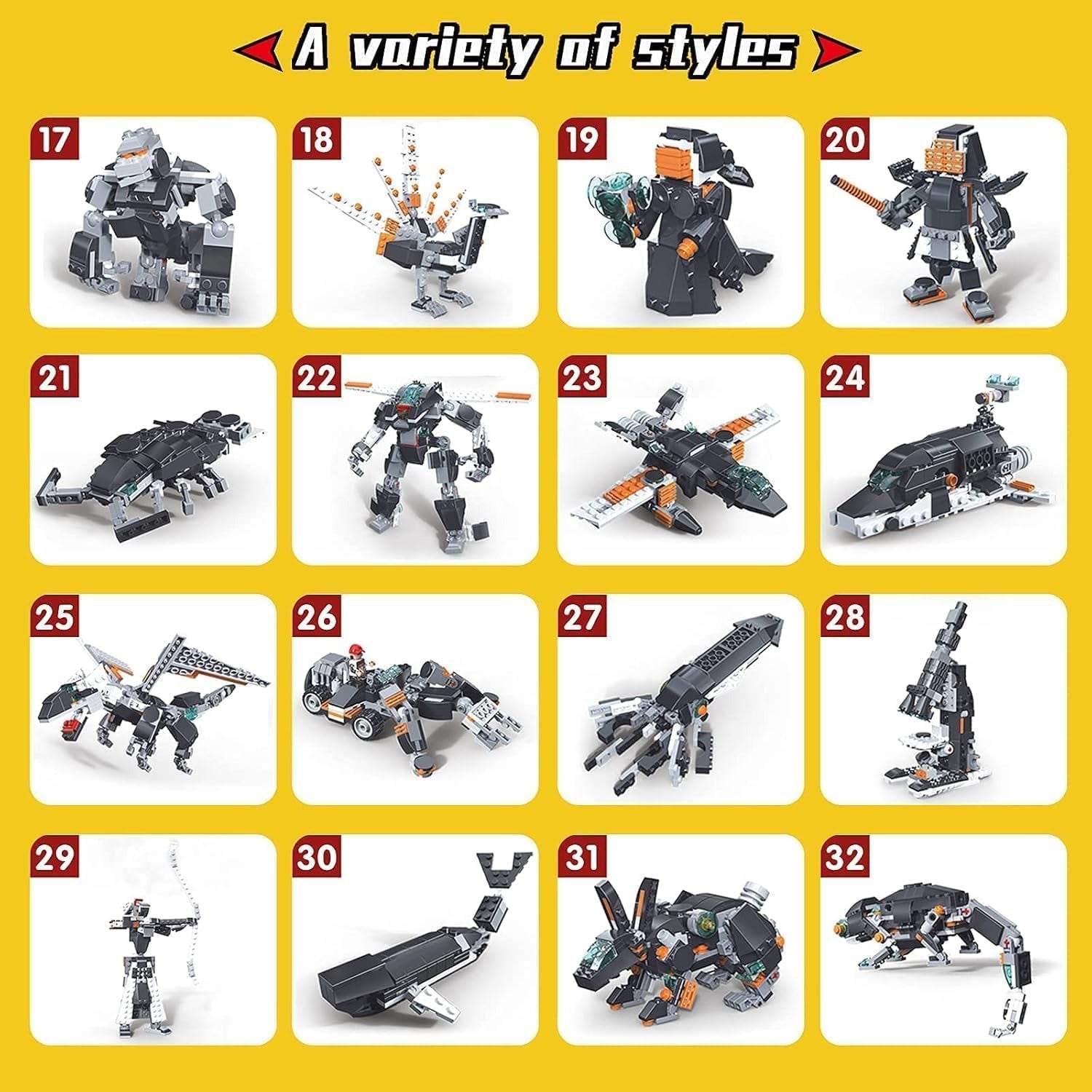 Architect Bricks Building Block 36 Models 256 Pieces - 122