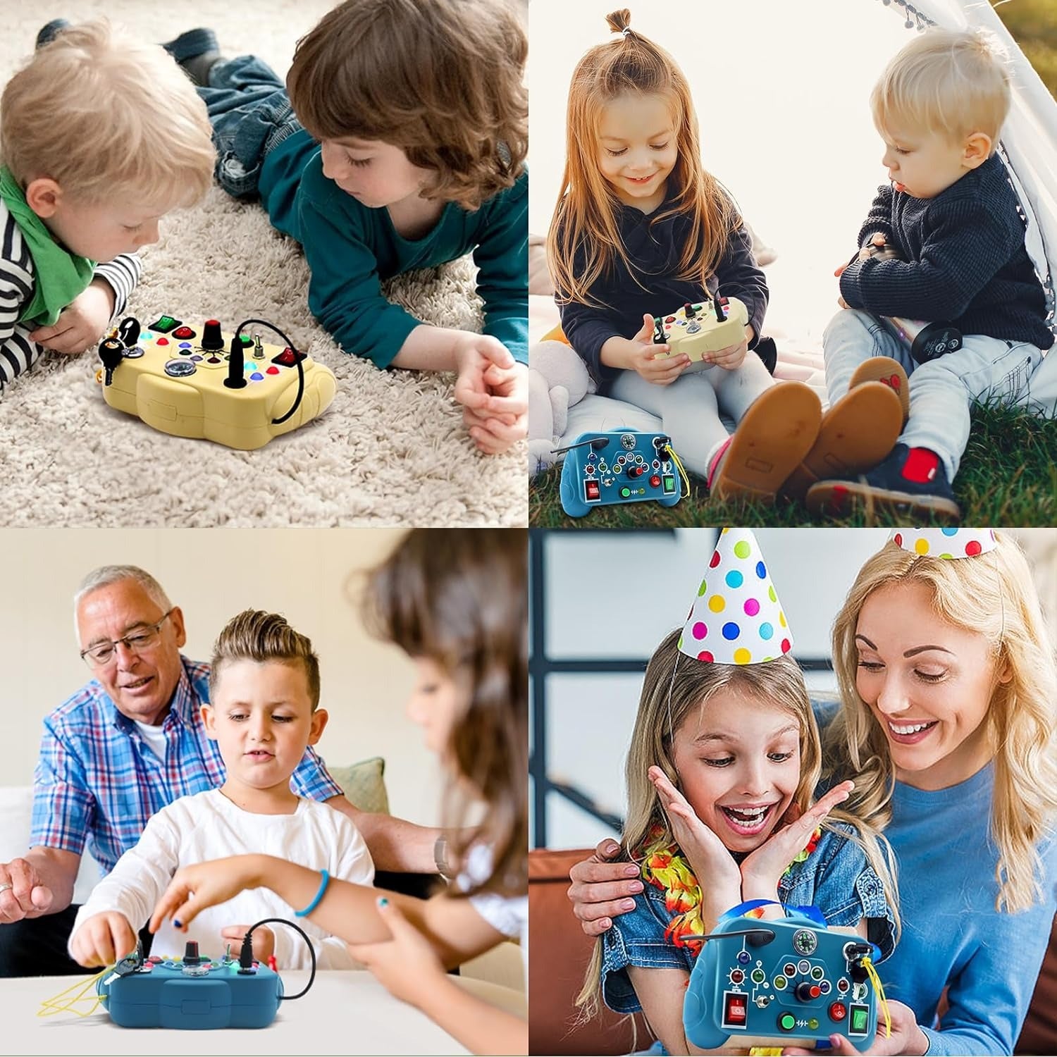 Sensory Activity Busy Learning  Board Switch Light Game - 156 - Default Title - Odeez | Educational Toys Pakistan 