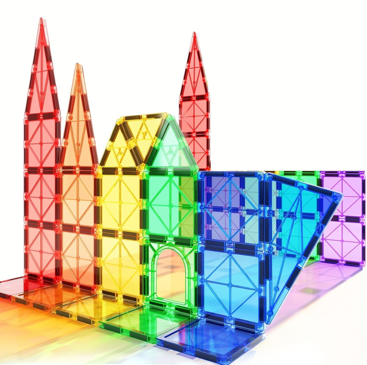 Colorful Magnetic Quality Tile Building Blocks - 877