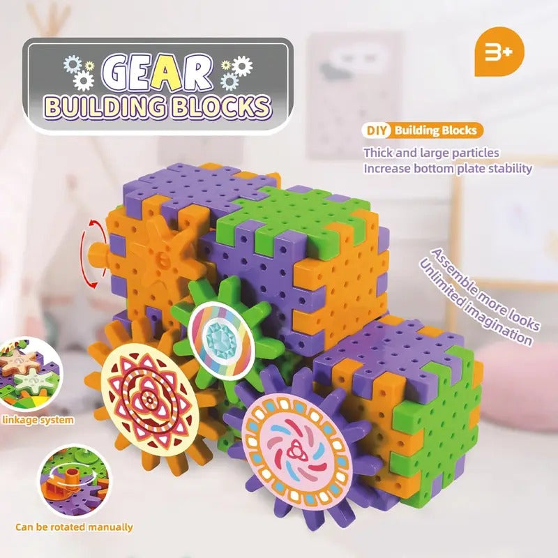 DIY Electric Gear Building Blocks Set 75+ pieces - 860