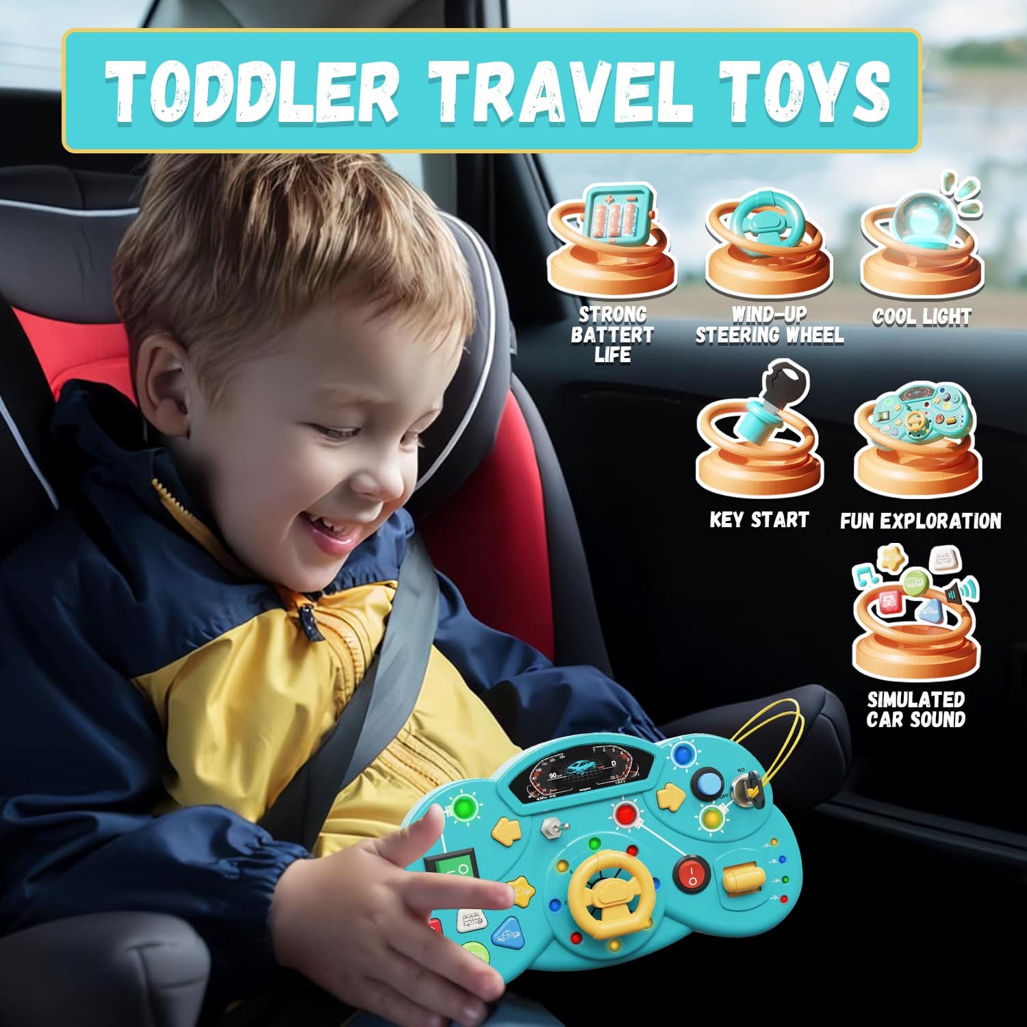 Busy Switch Light Car Console Board - B50