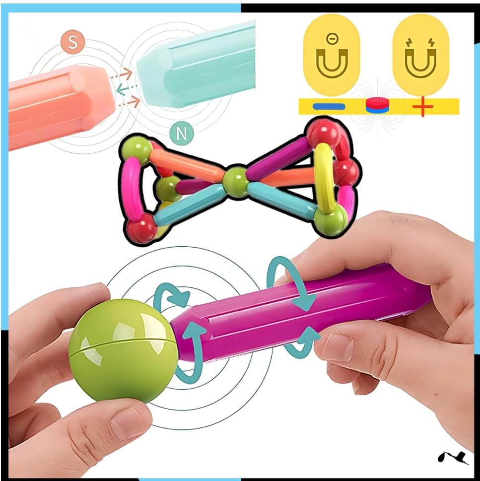 DIY Fun Pop Magnetic Sticks Building Puzzle - 420