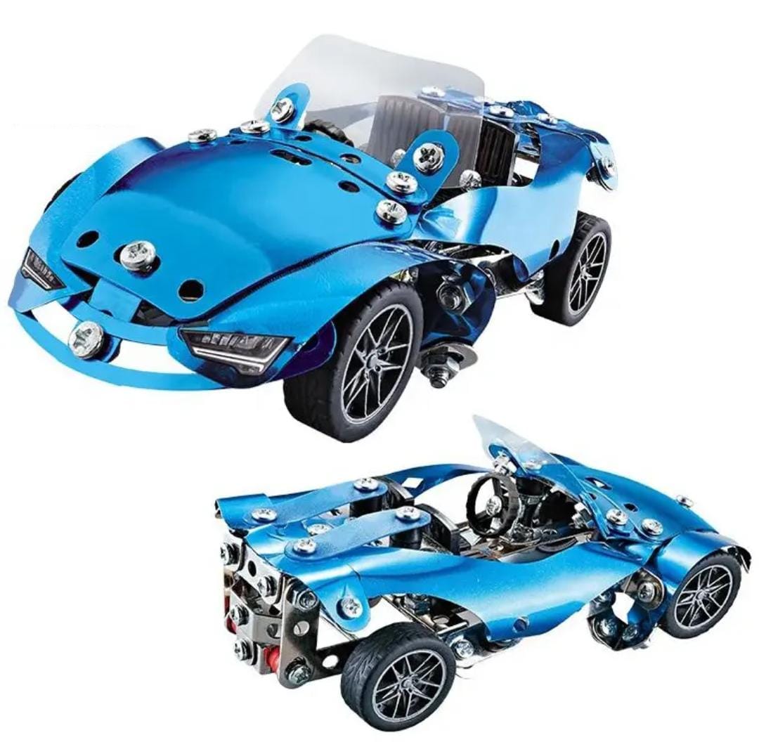 Build and Play Steel Racing Car Construction 208 pieces - 242 - Default Title - Odeez | Educational Toys Pakistan 