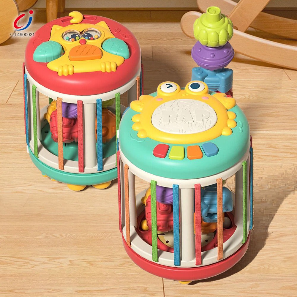 Hand Beat Drum Shape Stacking Activity Cylinder Toy - 521
