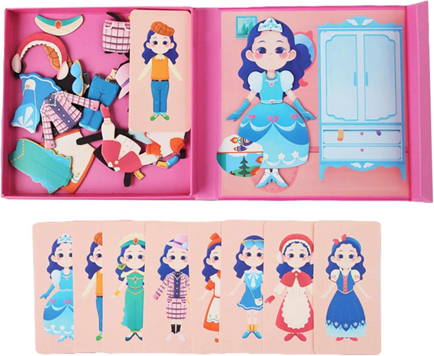 Girl Change Clothing Magnetic Board Puzzle - 841