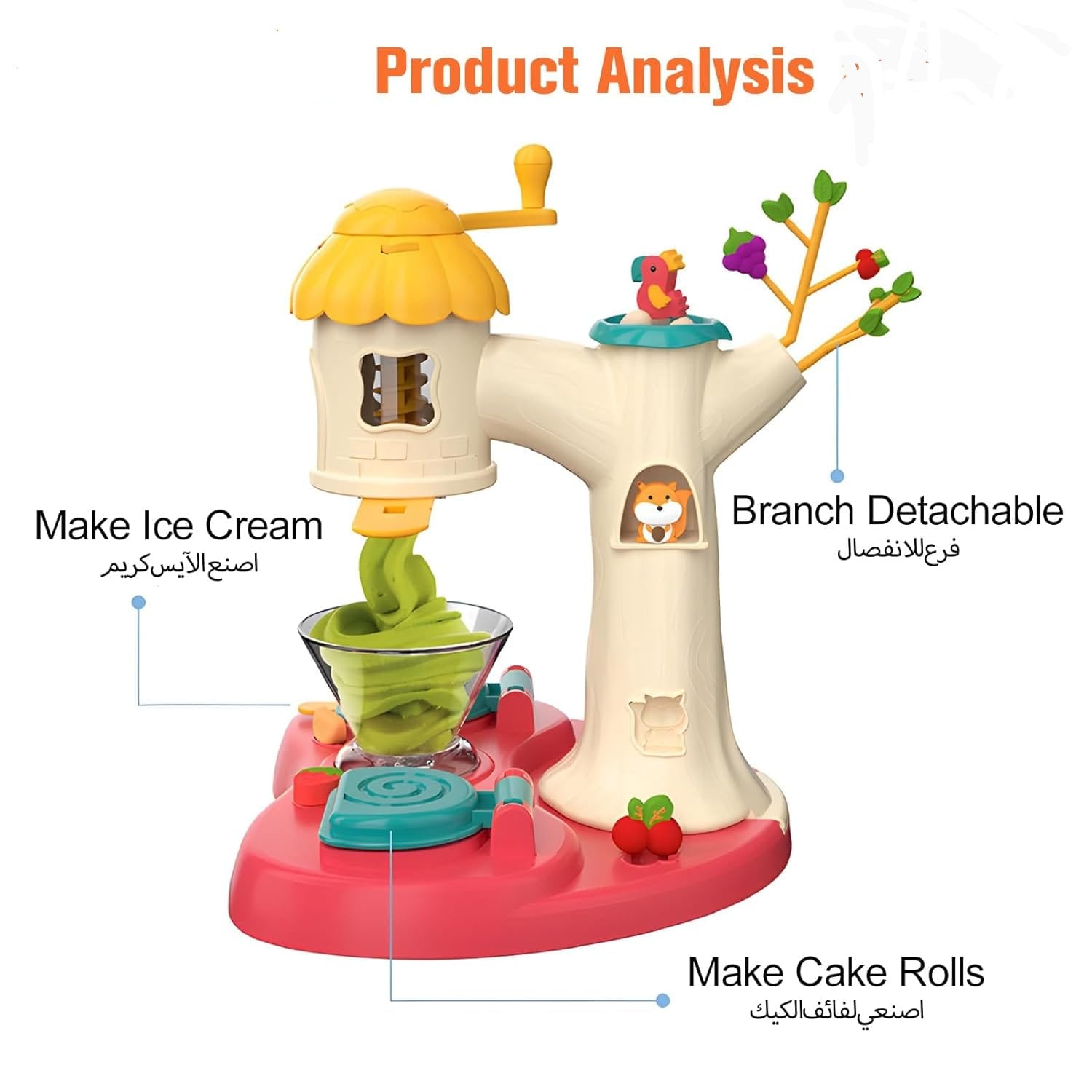 DIY Creative Three Ice cream Play Dough Machine - 001