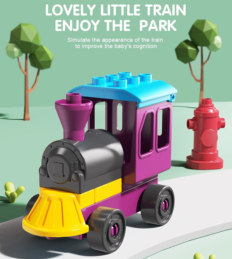 DIY Interesting Train Slideway Building Blocks 77 pieces - 692