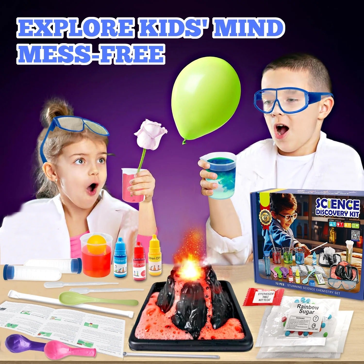 STEM Lab 68 Experiments  Activities Science Discovery Kit - 99A