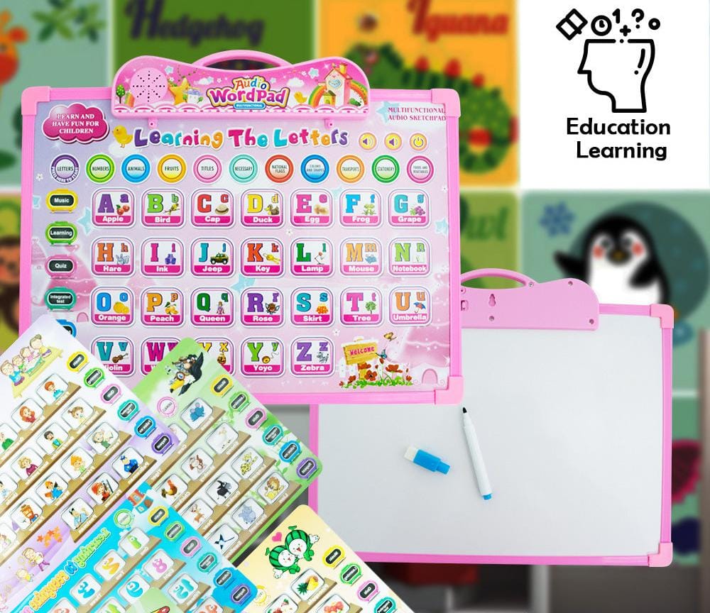 Multifunctional Audio Learning Drawing Pad with 11 Category - 935 - Default Title - Odeez | Educational Toys Pakistan 