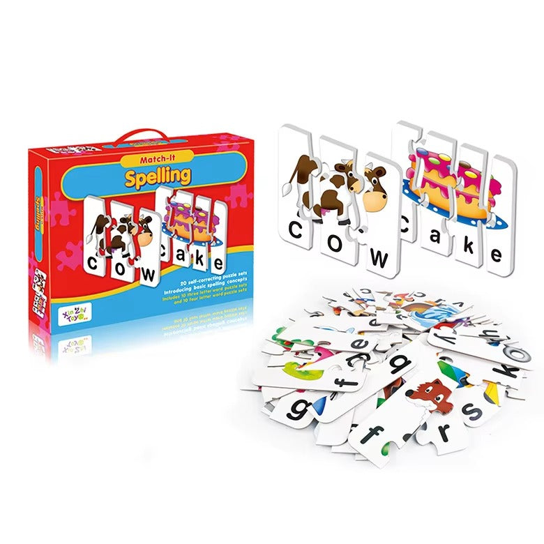 Match it Spelling 24 self correcting puzzle - 080 - Default Title - Odeez | Educational Toys Pakistan 
