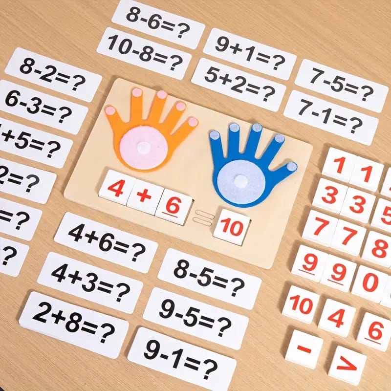 Finger Arithmetic Operation Wooden Math Kit - 826