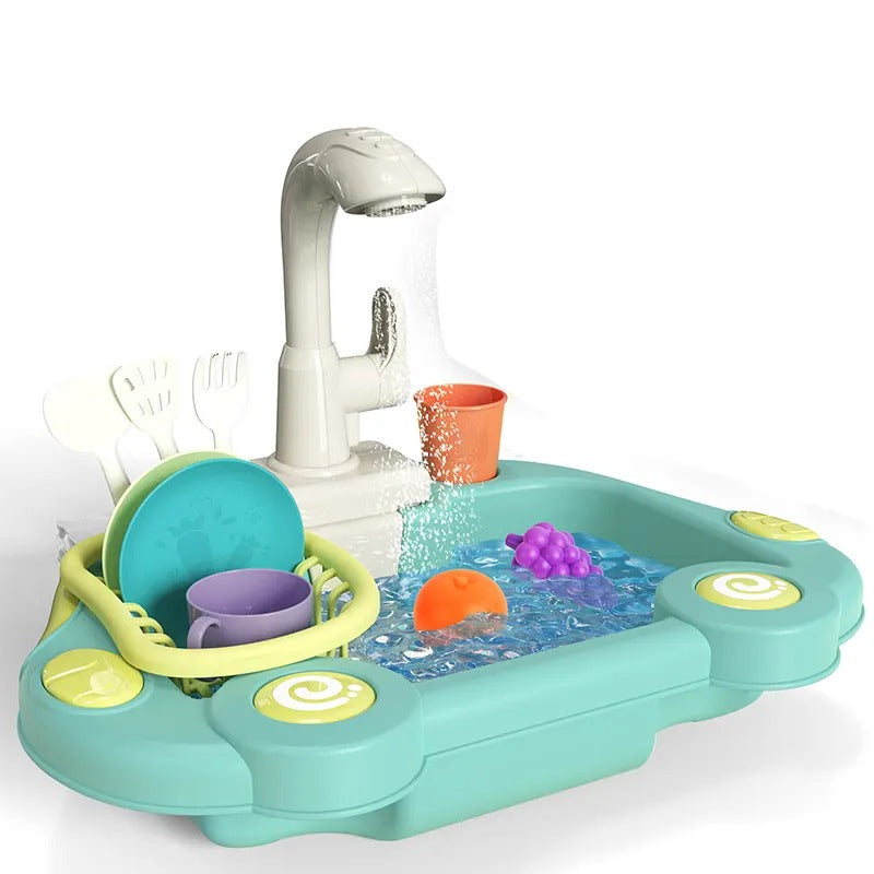Kitchen Tools Wash Basin Pretend Play Set - 08K