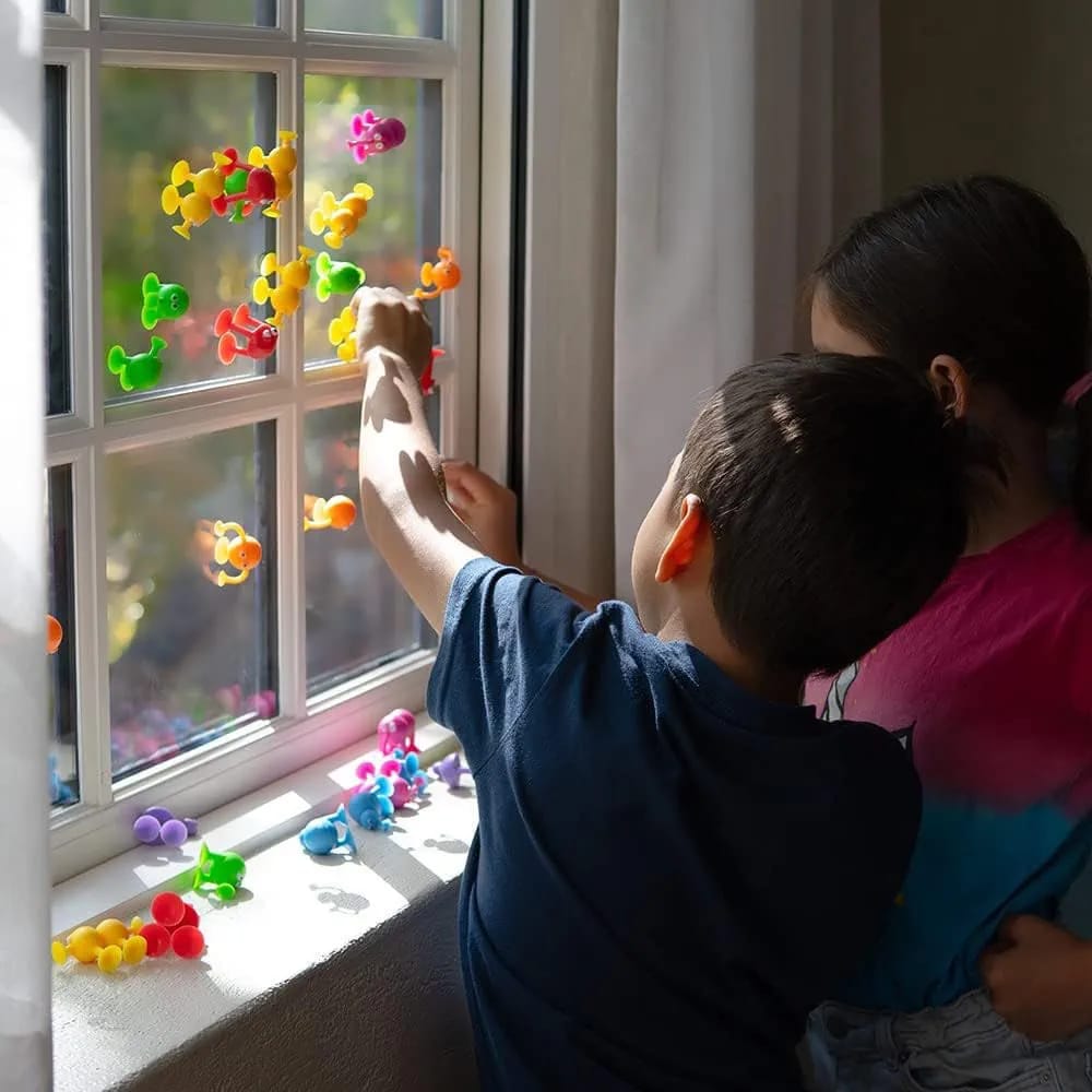 Cute Aliens Silicone Suction Cups Sensory 10 Pieces - 005 - Default Title - Odeez | Educational Toys Pakistan 