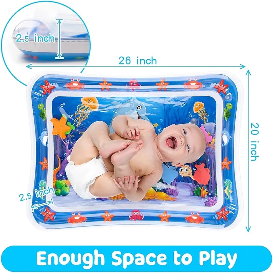 Inflatable Rectangle Water Play Mat for Infants - 885 - Default Title - Odeez | Educational Toys Pakistan 