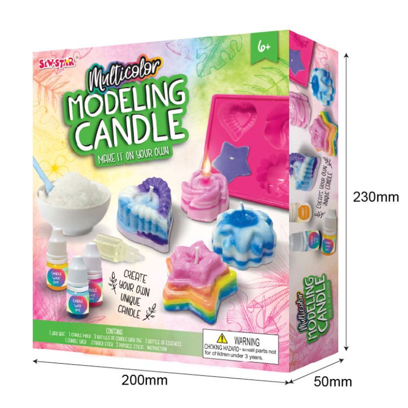 DIY Multicolor Modeling Candle Sculpt and Glow - 053 - Default Title - Odeez | Educational Toys Pakistan 