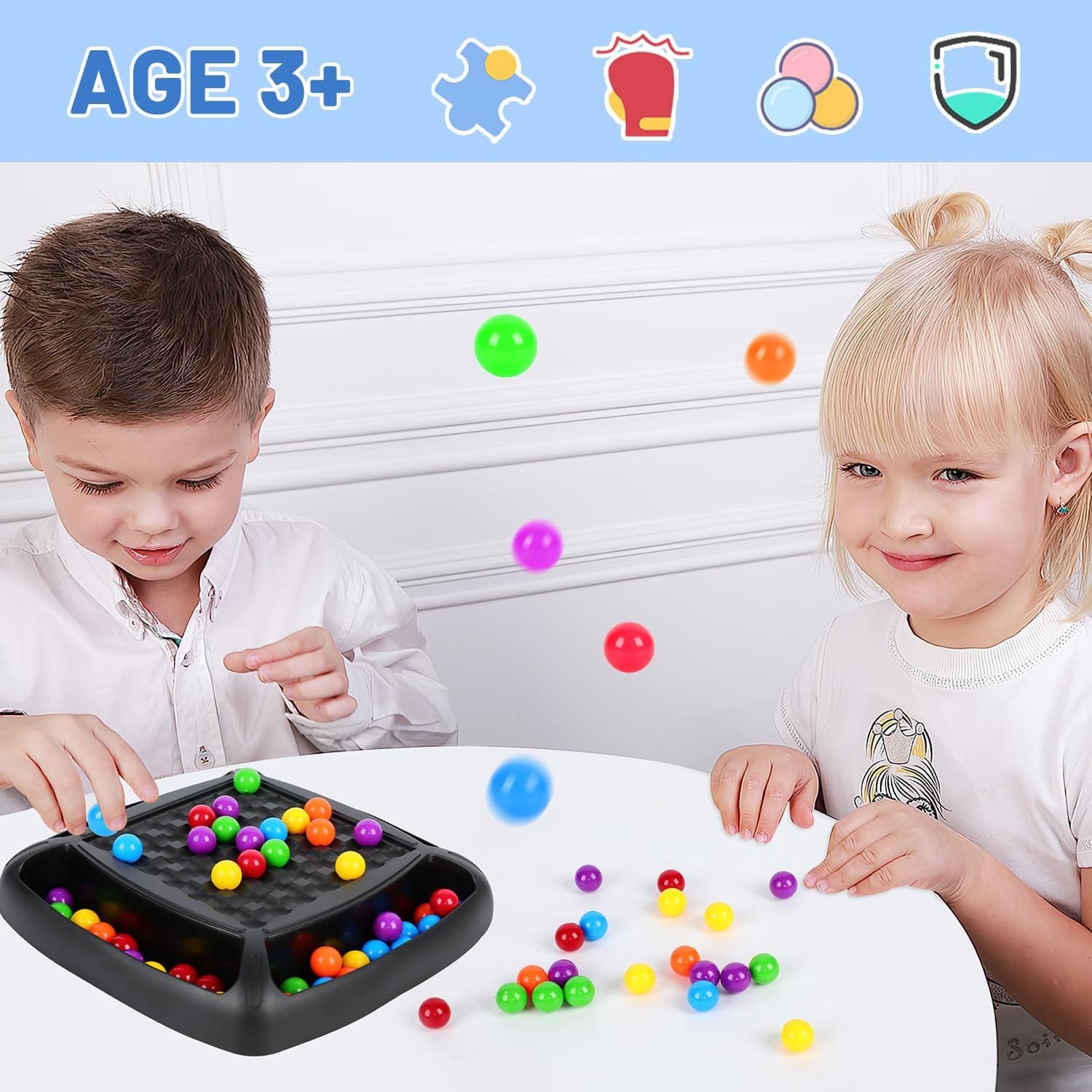 Intellectual Rainbow Chessboard Ball Game - 040