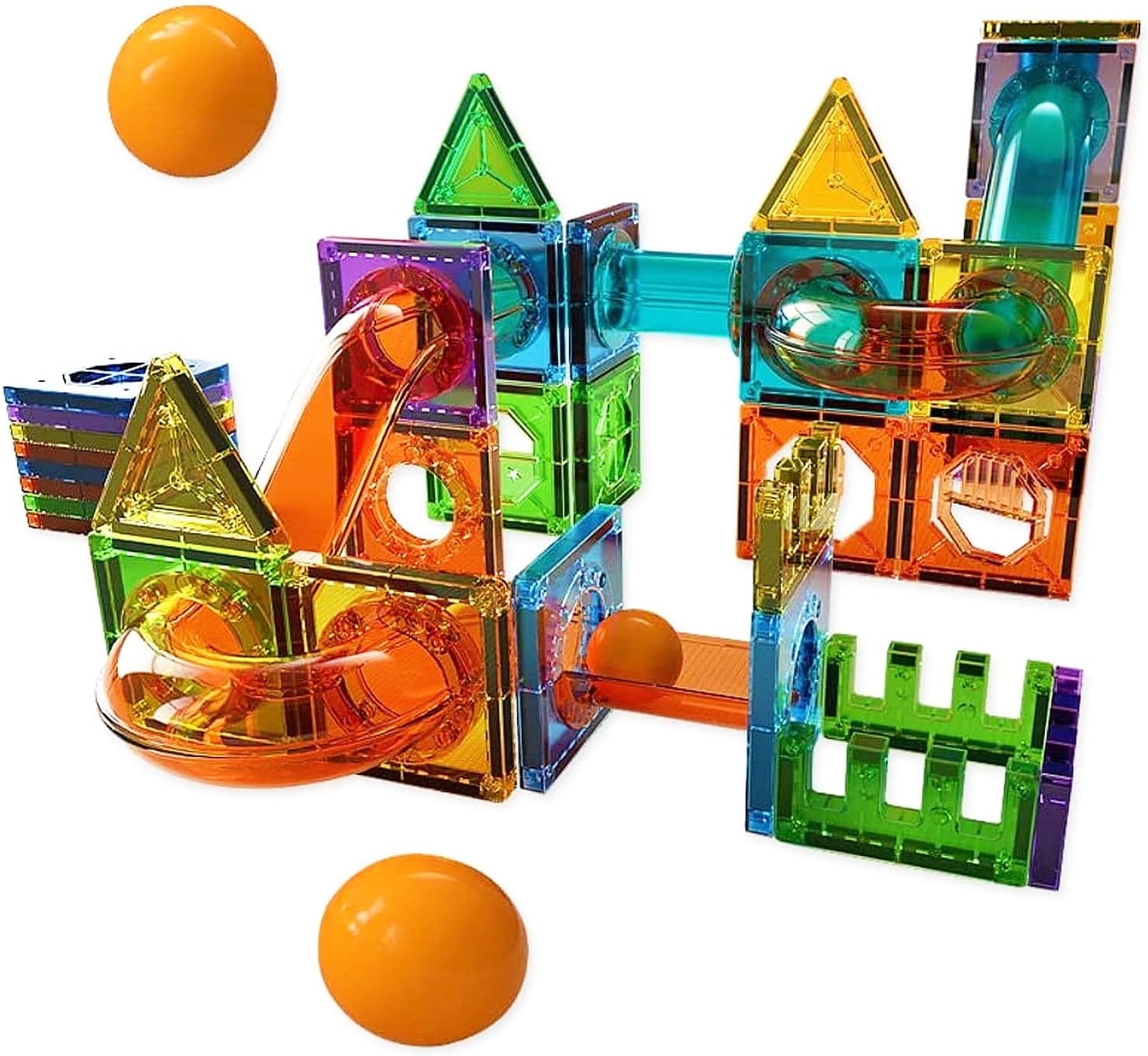 Magnetic Tile Construction Blocks - 69 pieces - Default Title - Odeez | Educational Toys Pakistan 