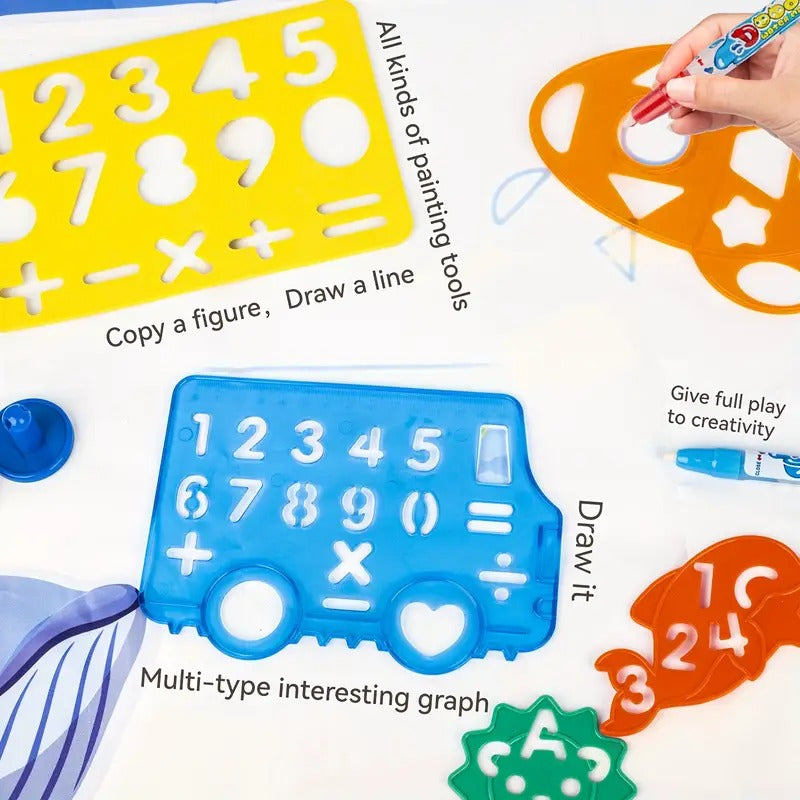 DIY Magic Painting Water Canvas Doodle Mat 80 x 60 cm - 876