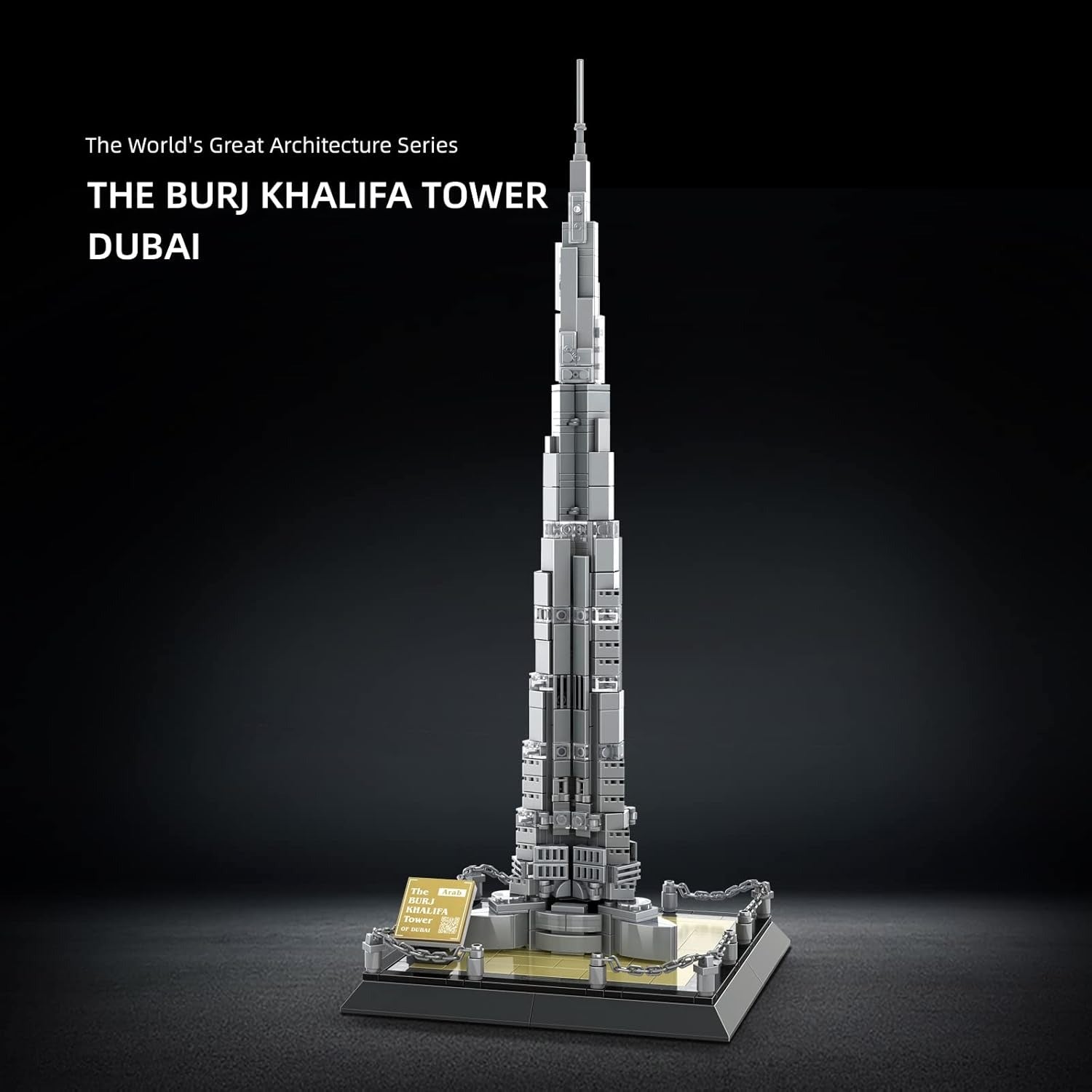 The Burj Khalifa Tower Dubai Building Blocks Model - 555 Pieces