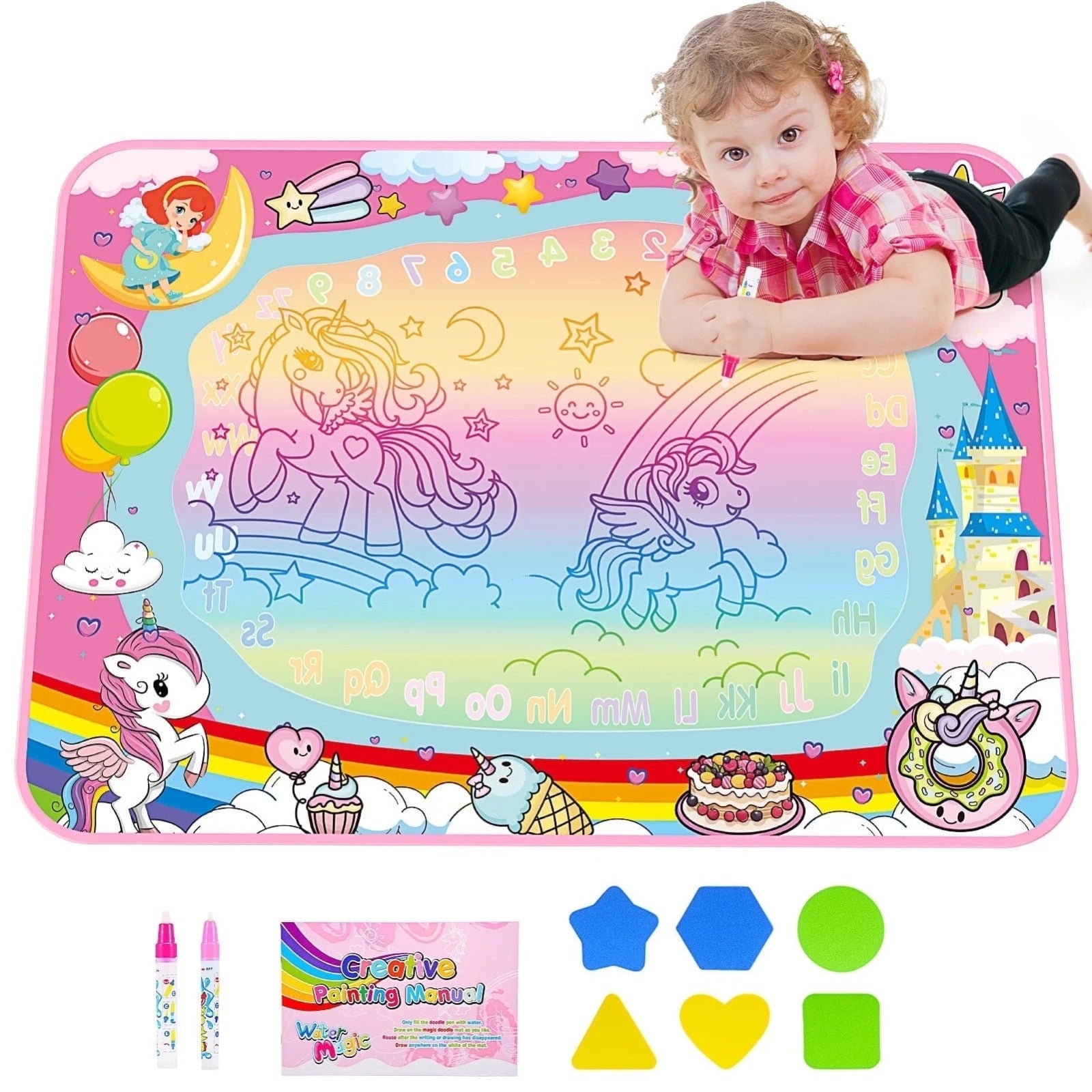Water Aqua Doodle Magic Writing Mat 80 x 60 cm - H65