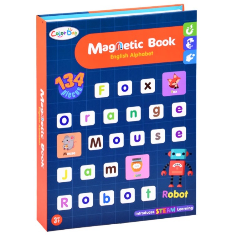 STEAM Magnetic Puzzle Book 134 pieces - Alphabet Theme - Default Title - Odeez | Educational Toys Pakistan 