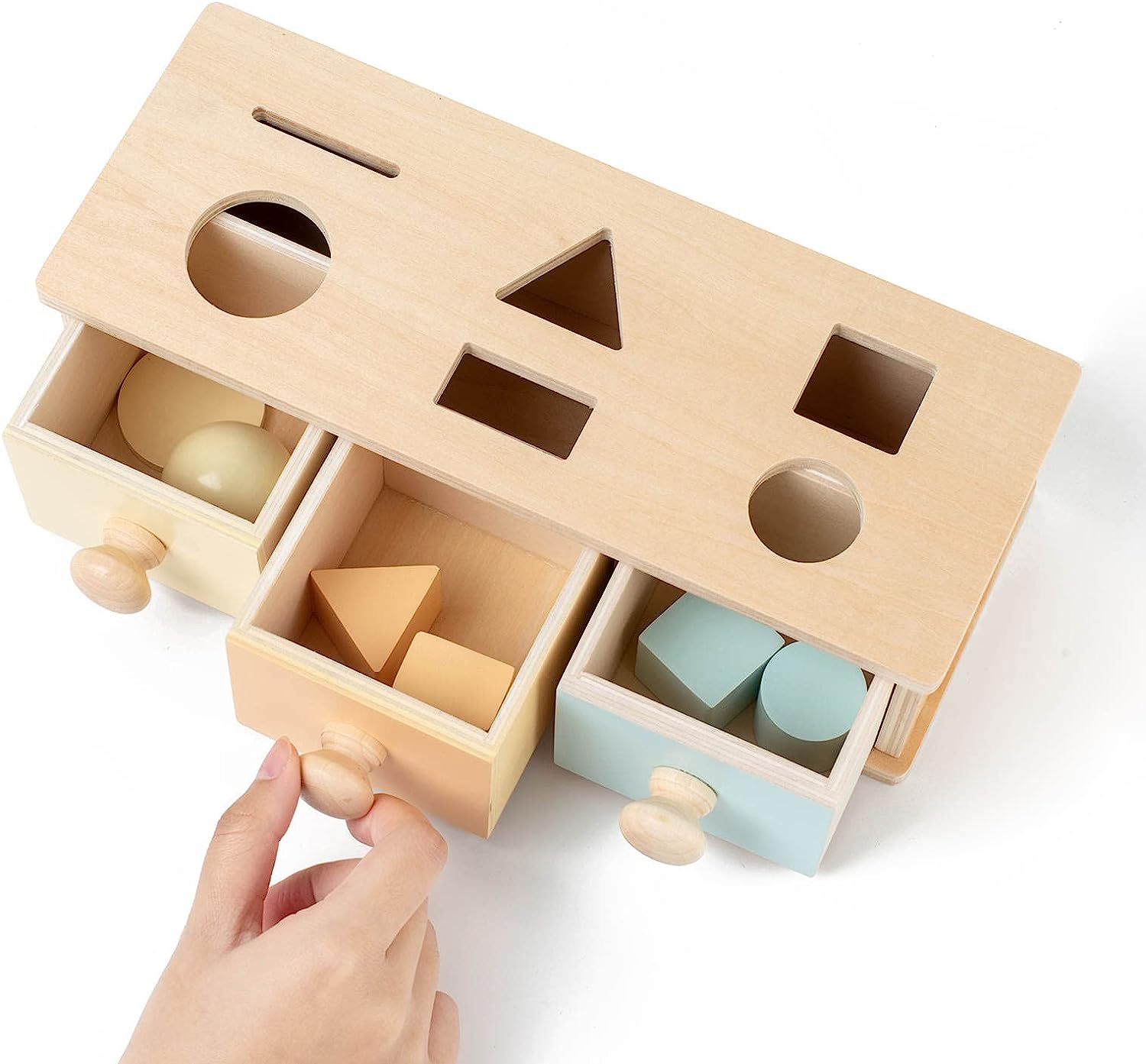 Shape Sorter and Object Permanence Montessori Box - 002 - Default Title - Odeez | Educational Toys Pakistan 