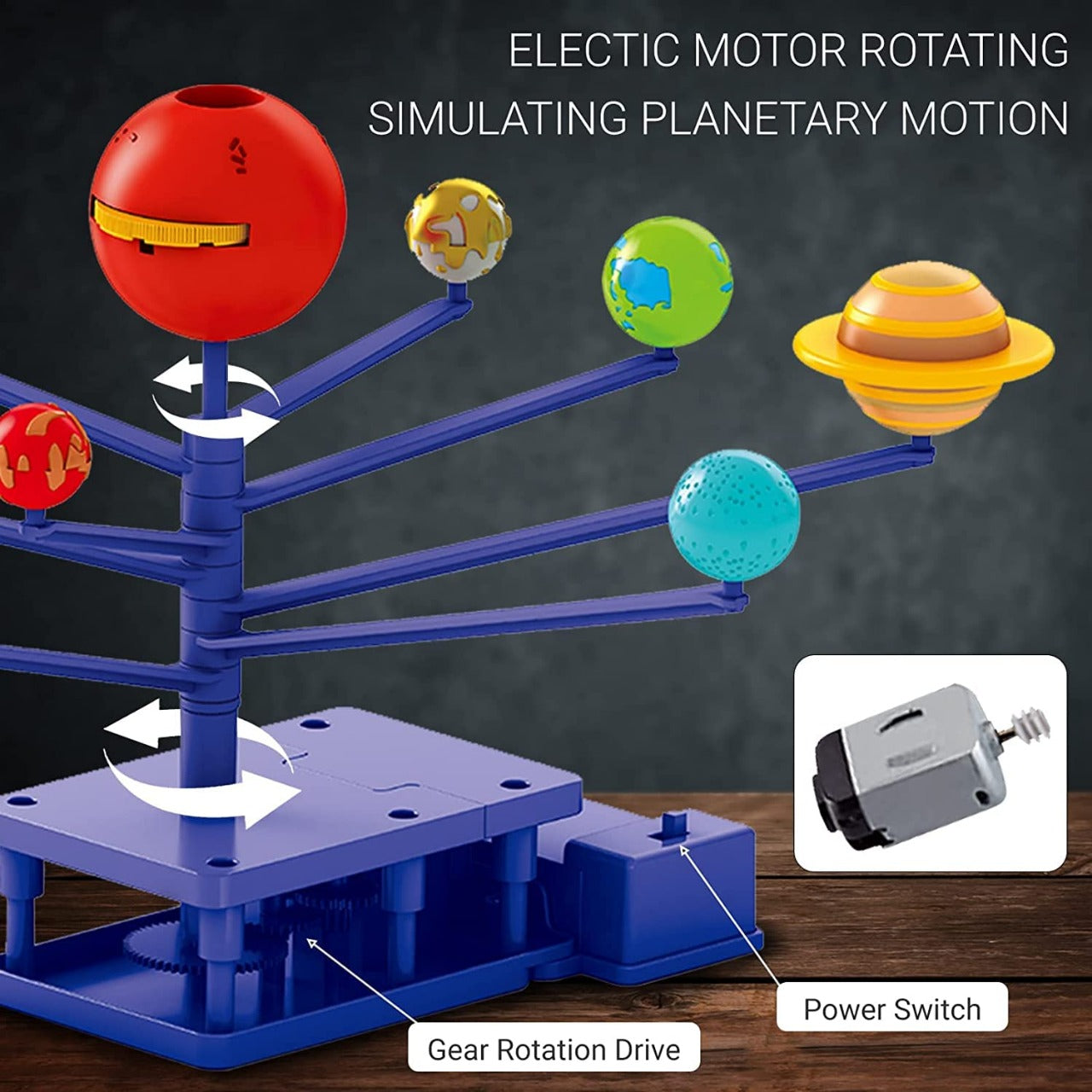 STEM Rotating Planets and Planet Projector DIY Kit - 553 - Default Title - Odeez | Educational Toys Pakistan 