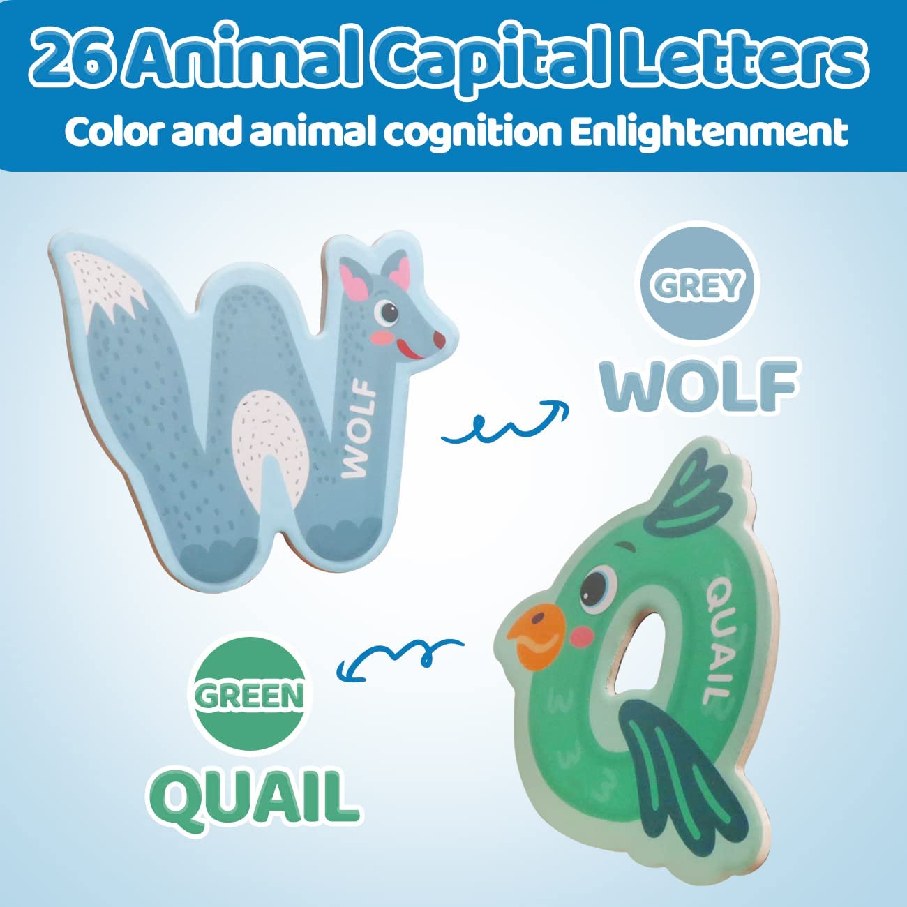 ABC Uppercase Animal Foam Magnet Kit - 006 - Default Title - Odeez | Educational Toys Pakistan 