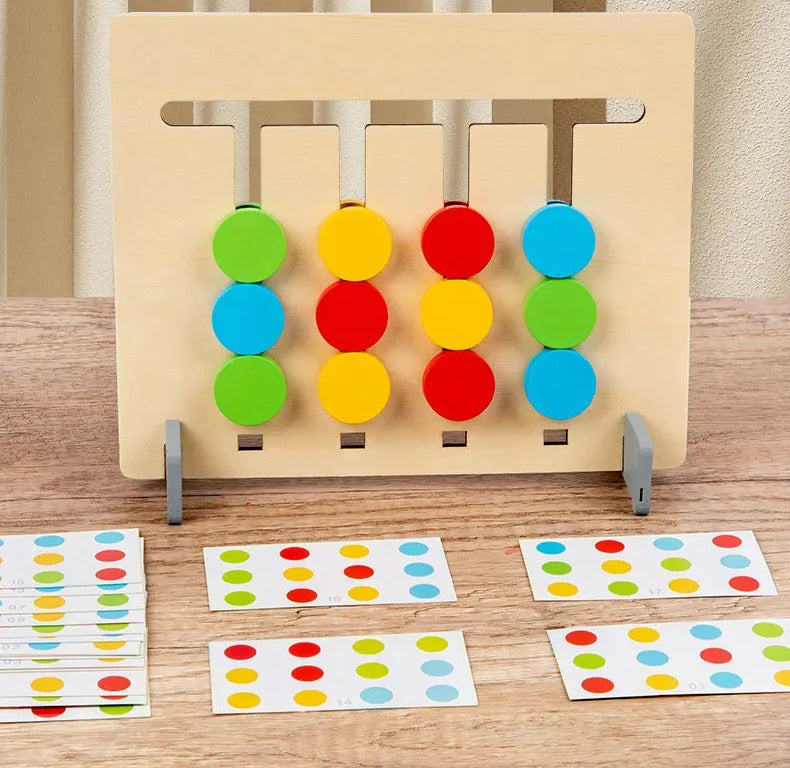 Double Sided Dinosaur Logic Pattern Sequence Puzzle - 18 Cards - Default Title - Odeez | Educational Toys Pakistan 