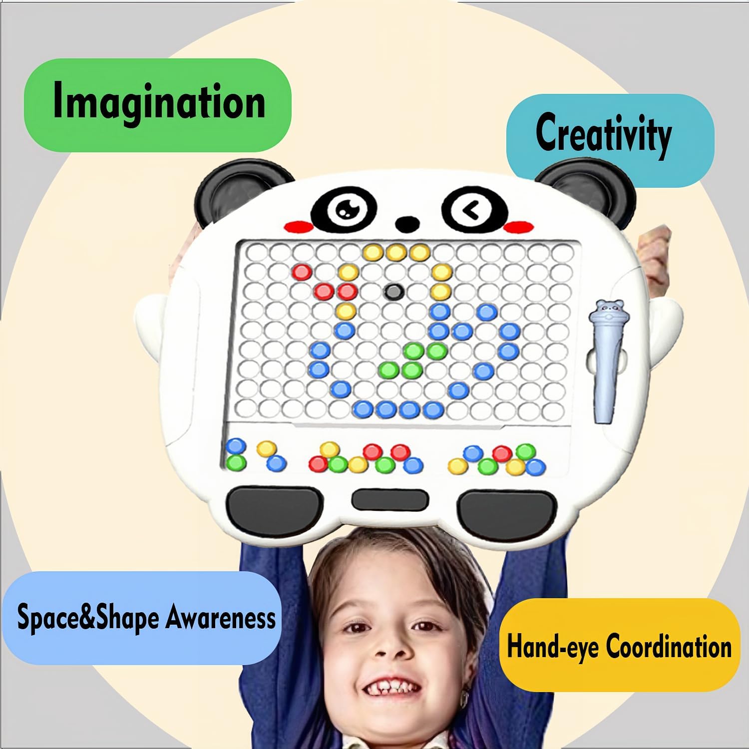 Panda Magnetic Drawing Bead Tablet - 816 - Default Title - Odeez | Educational Toys Pakistan 