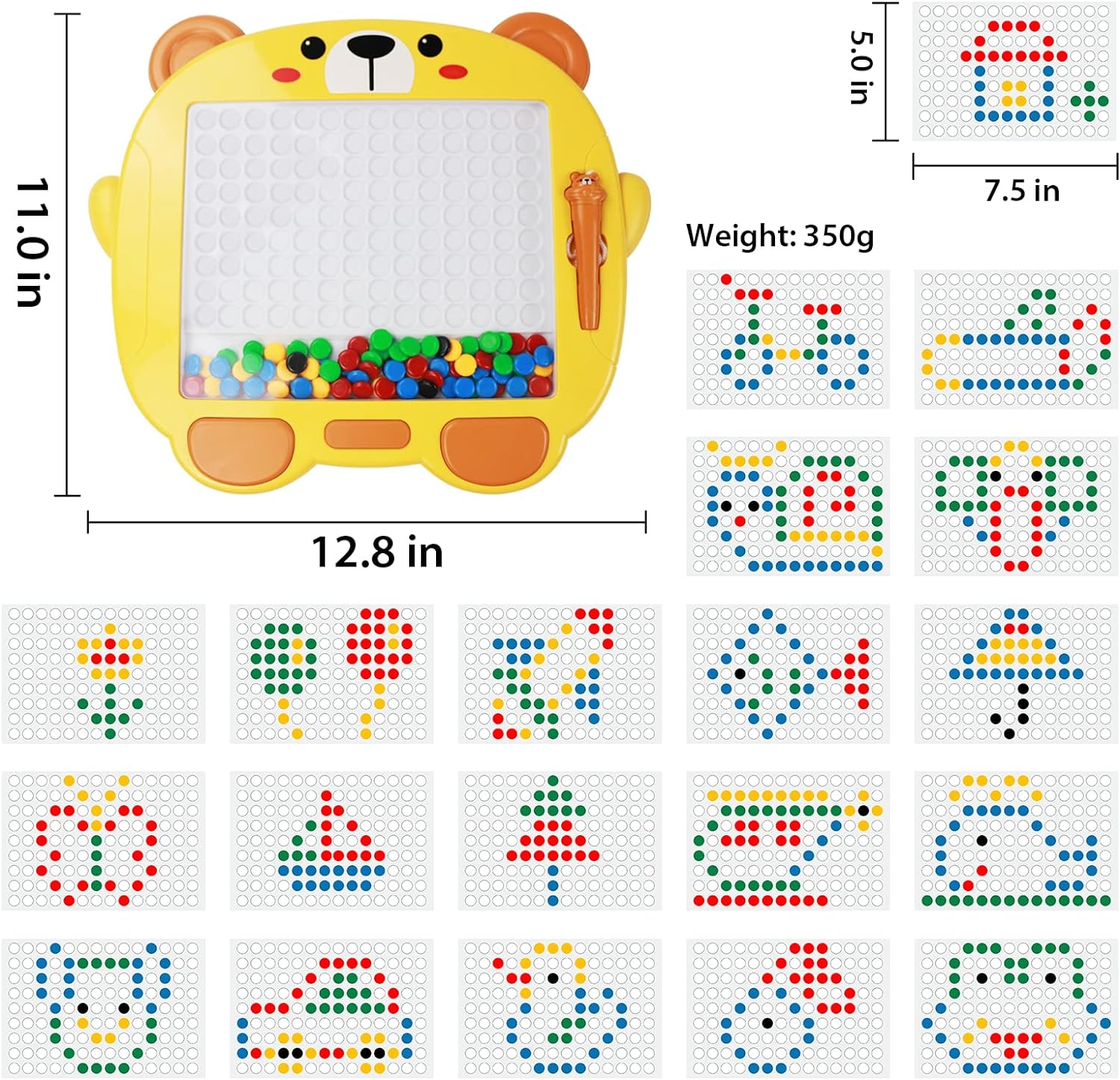 Tiger Magnetic Drawing Bead Tablet - 813 - Default Title - Odeez | Educational Toys Pakistan 