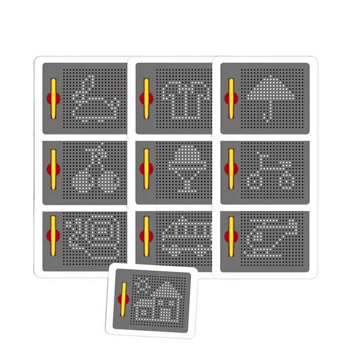 Magnetic Free Hand Writing Pad with Pattern Cards - 740 Balls - Default Title - Odeez | Educational Toys Pakistan 