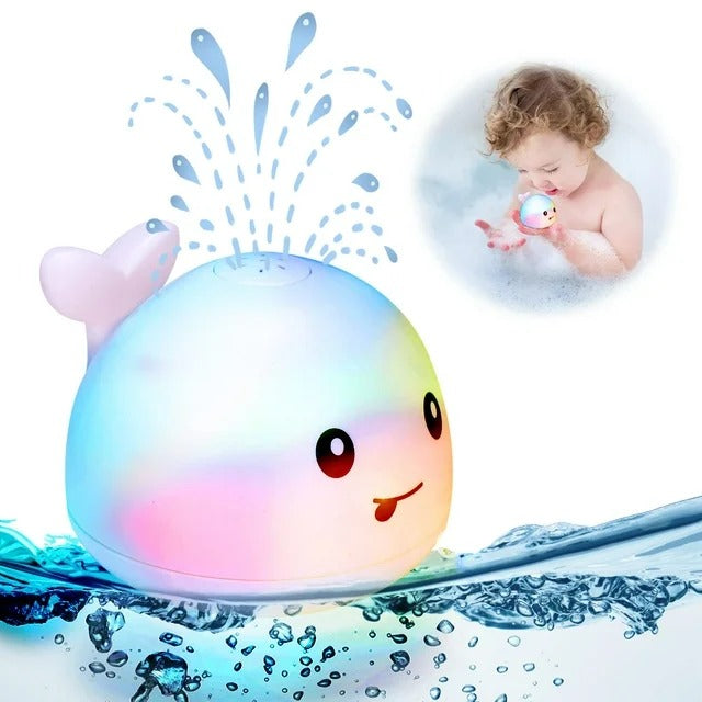 Whale Spray Water Bath LED Light Toy - 677 - Default Title - Odeez | Educational Toys Pakistan 