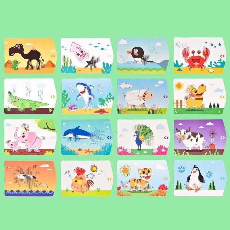 3D Magic Screen Animals Learning Flashcards - 16 Cards - Default Title - Odeez | Educational Toys Pakistan 