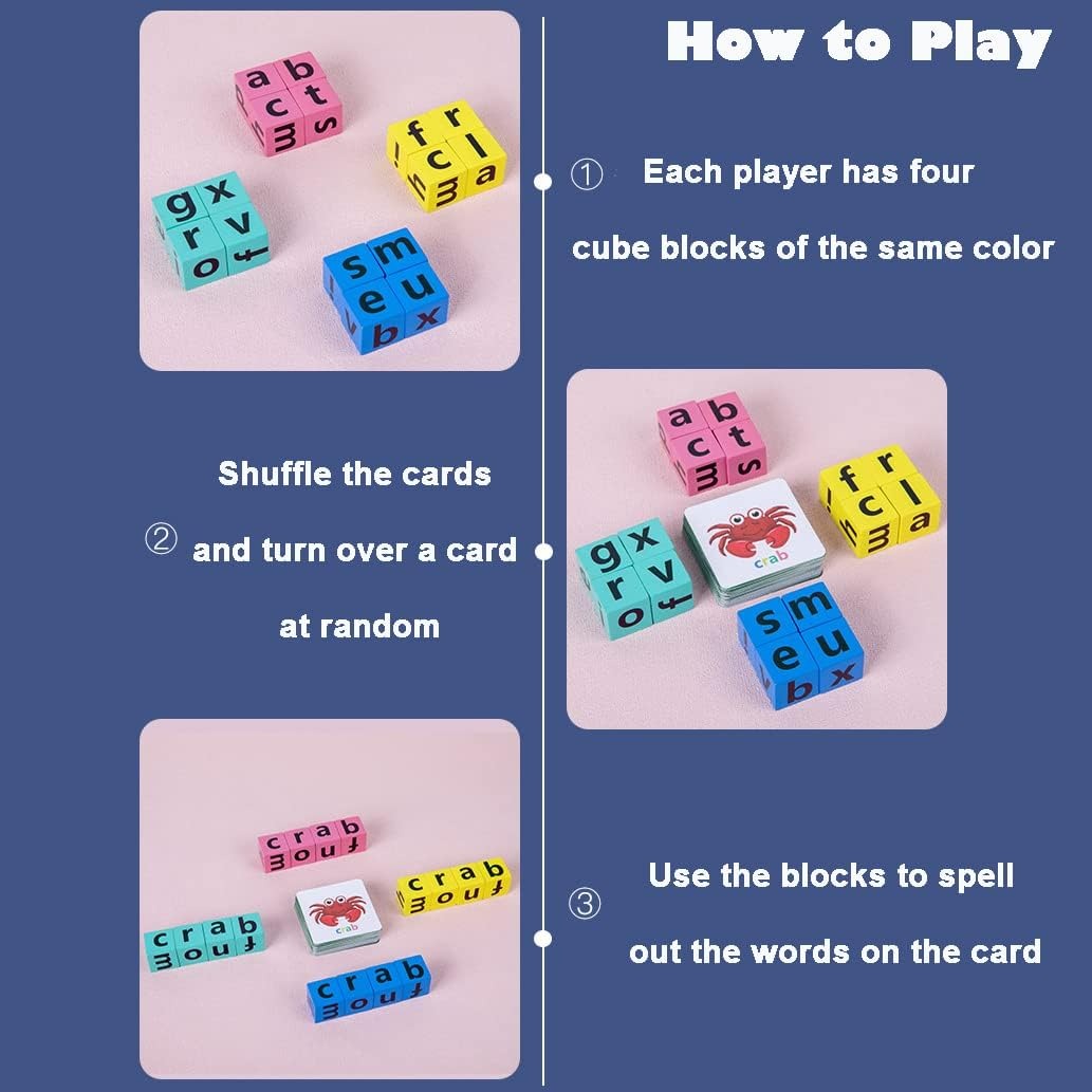 Wooden Spell the Word Learning Spelling Game - 814 - Default Title - Odeez | Educational Toys Pakistan 