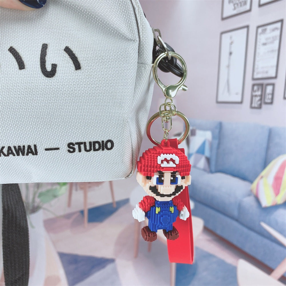 Pixel Super Mario Bro Keychain without Strap - 467 - Default Title - Odeez | Educational Toys Pakistan 