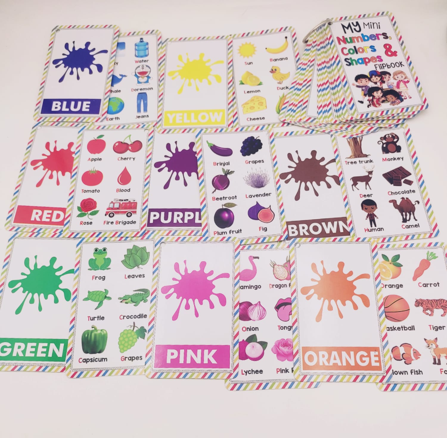 2 in 1 My Mini Alphabet, Numbers, Colors and Shapes Learning Flipbook - 13 - Default Title - Odeez | Educational Toys Pakistan 