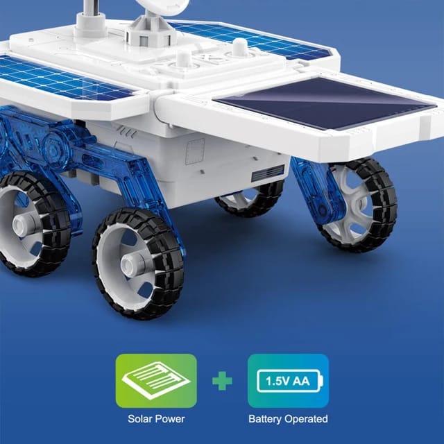STEM DIY Solar Mars Exploration Car 4x4 - 6 Wheels - Default Title - Odeez | Educational Toys Pakistan 