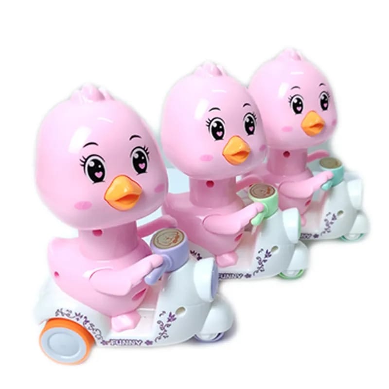 Press & Go Cartoon Chick Motorcycle - 866 - Default Title - Odeez | Educational Toys Pakistan 