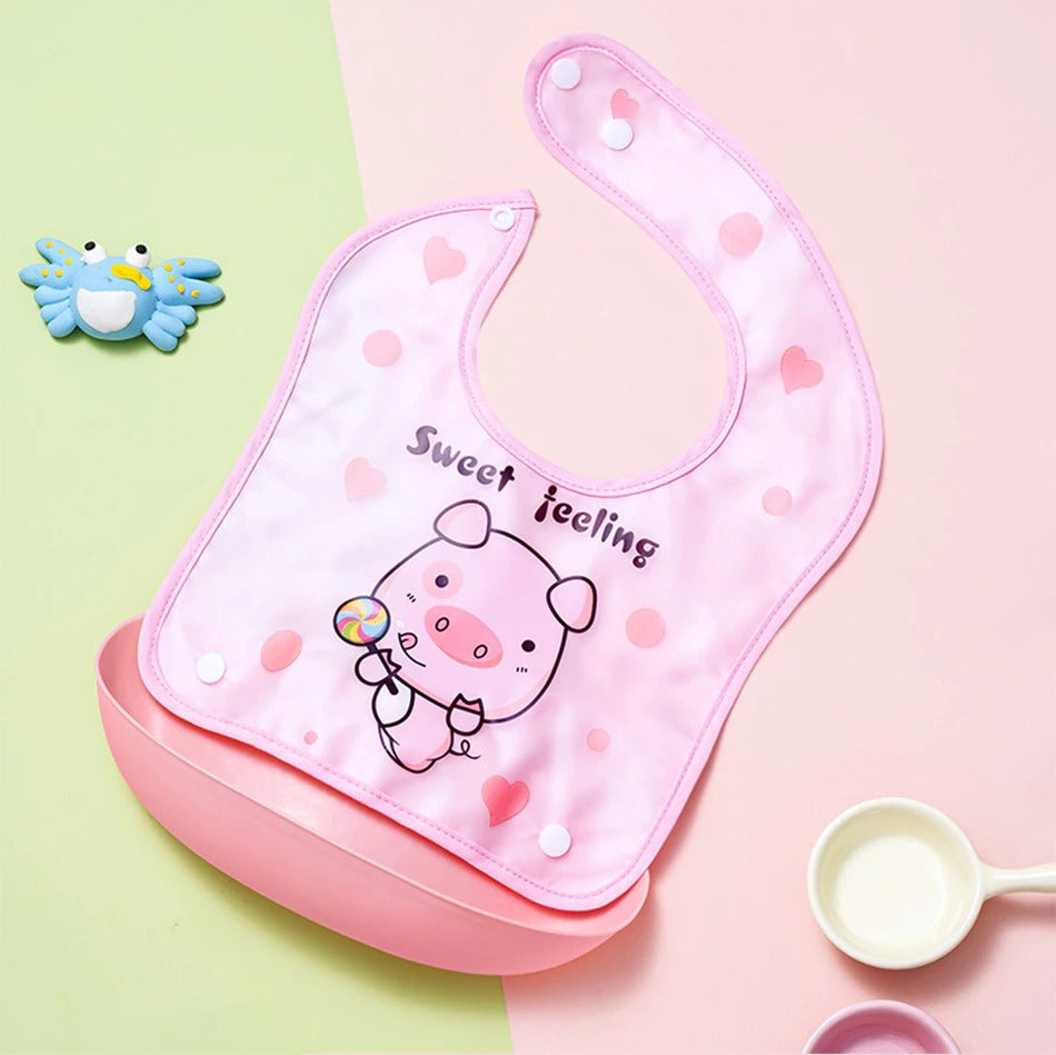 Premium Washable Baby Food Bib/Aprons - 175 - Default Title - Odeez | Educational Toys Pakistan 