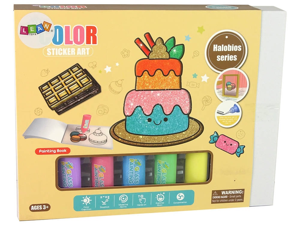 DIY Cakes Furniture Window Stickers 8 Colours Glitter - 015 - Default Title - Odeez | Educational Toys Pakistan 
